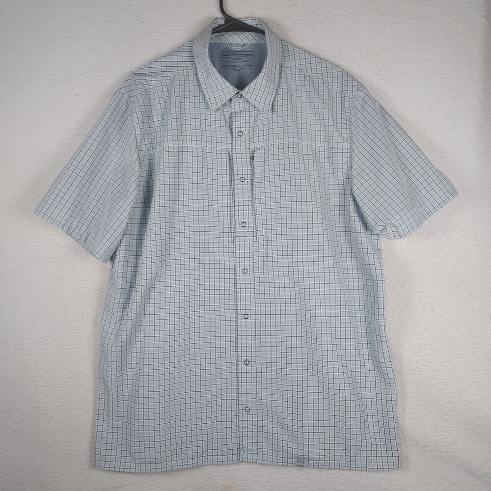 5.11 Tactical Series Shirt Mens Large Short Sleeve Button Up Performance